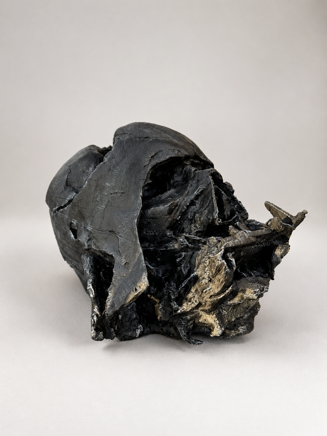 Darth Vader Melted Helmet 1:1 Scale Prop | Star Wars | Turntable Included