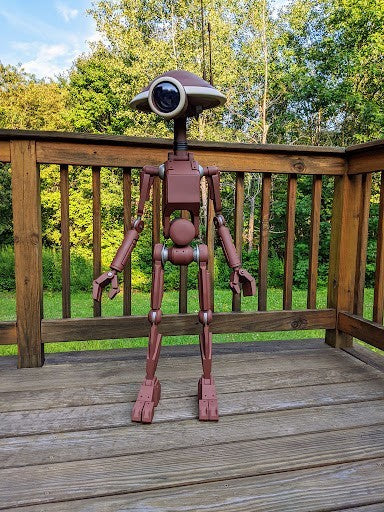 Life-Size Pit Droid Replica w LED eye | 3D Printed Star Wars Prop Display Model