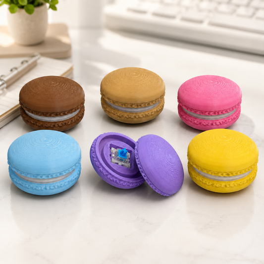 Macaron Clicker Fidget Toy 3 Pack | 3D Printed Sensory Desk Toy Gift