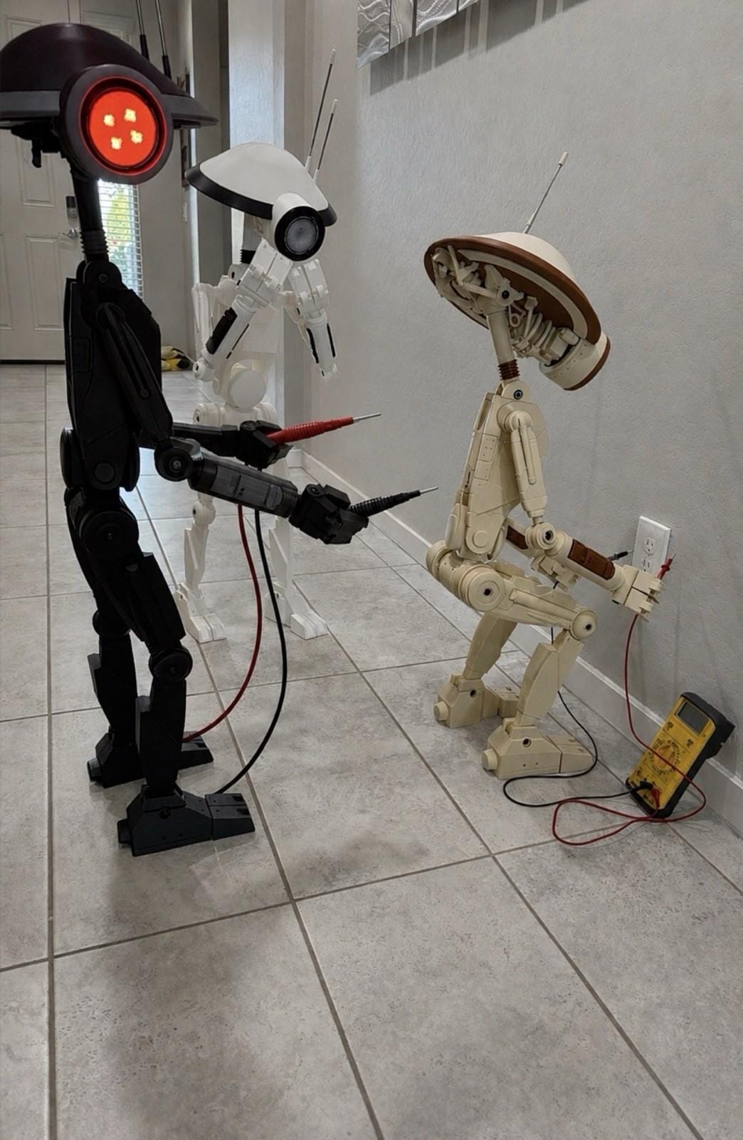 Life-Size Articulated Maintenance Droid Prop Replica — 3D Printed, LED Eye, Fully Poseable | Made to Order