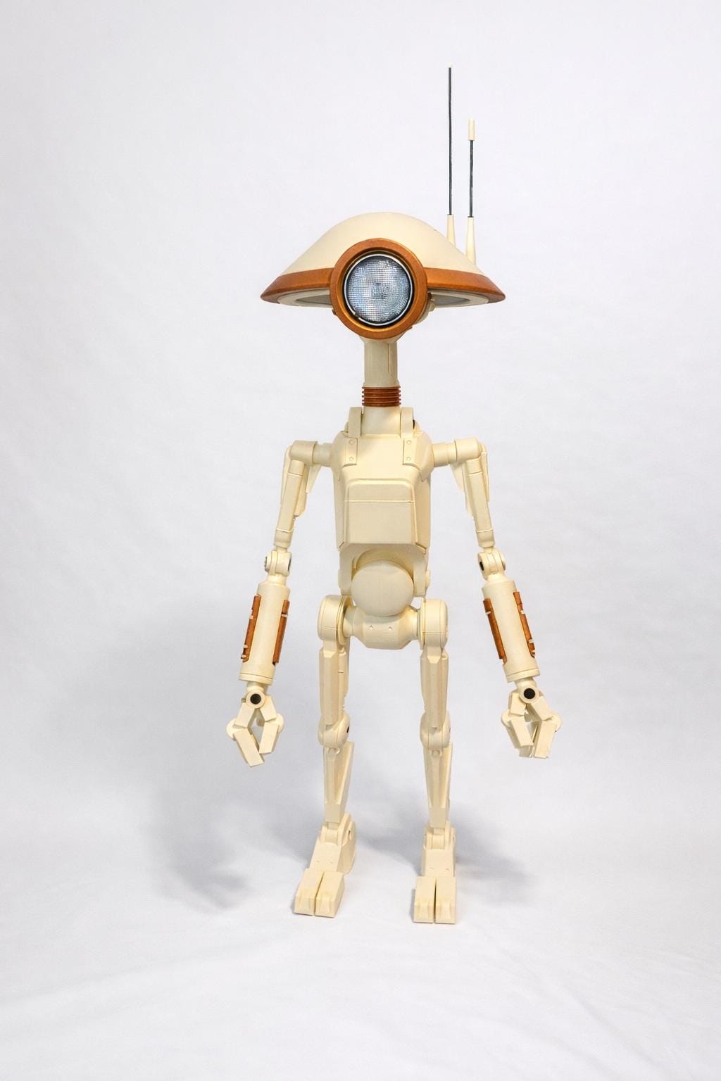 Life-Size Articulated Maintenance Droid Prop Replica — 3D Printed, LED Eye, Fully Poseable | Made to Order